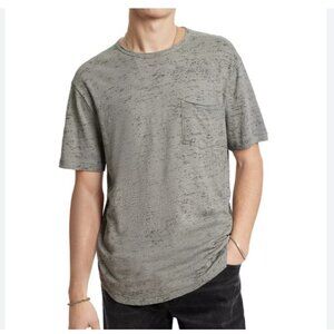 John Varvatos Mens Pocket Crew T Shirt - Lilac Mist XL NWT